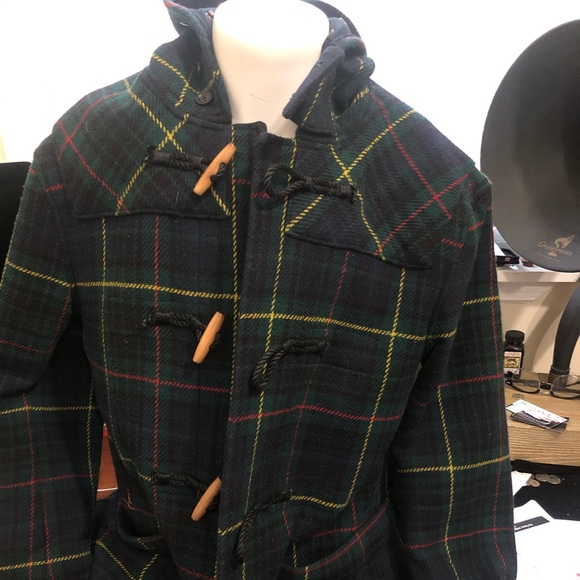 Ralph Lauren Rugby Vintage Lambs Wool Tarten Coat. - Picture 2 of 8